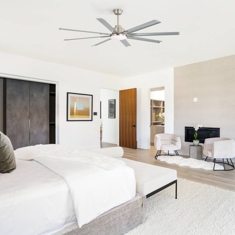 72 Inch Smart Ceiling Fan with Light