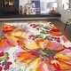 preview thumbnail 6 of 56, World Rug Gallery Modern Bright Flowers Non-Slip Area Rug Multi