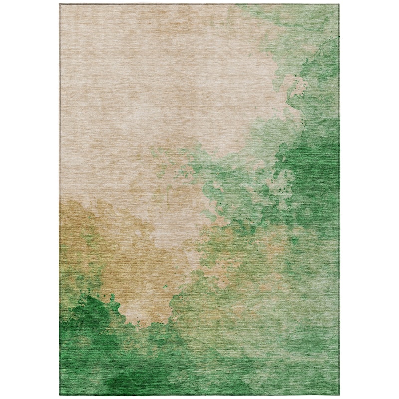 HomeRoots Abstract Transitional Rectangle Outdoor Rug