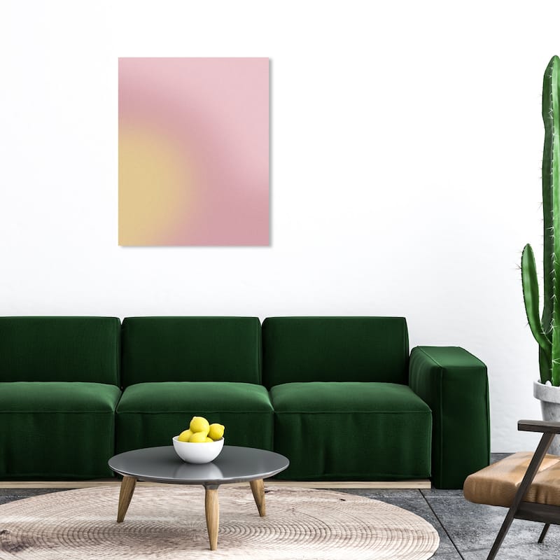 Wynwood Studio Canvas Abstract Pale Gradient Pink Modern & Contemporary Wall Art Canvas Print - 30 x 36