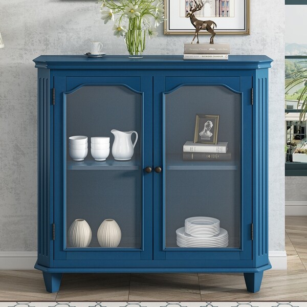 Blue entryway cabinet discount