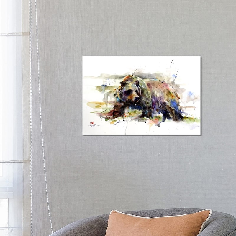 iCanvas "Multi-Colored Bear" by Dean Crouser Canvas Print - 18x26x1.5