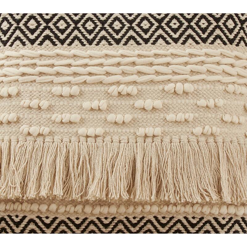 Multi-Textured Moroccan Design Throw Pillow