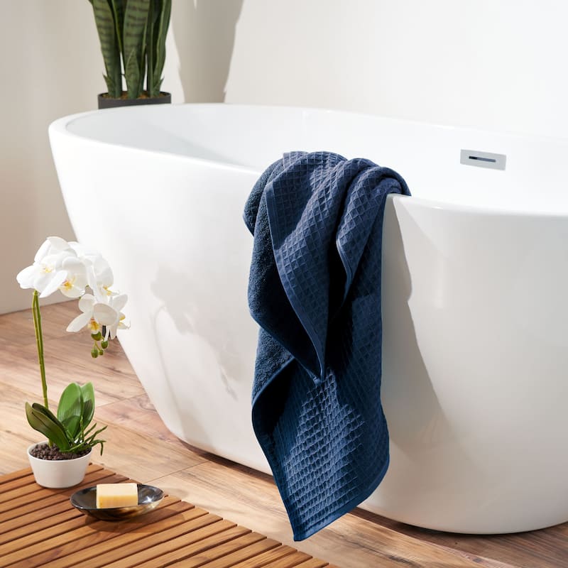 Waffle Twist Bath Towel - Bath Towel