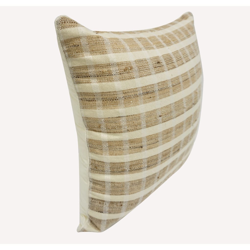 Home&Manor Vermont Vintage Raw Silk Pillow 18"