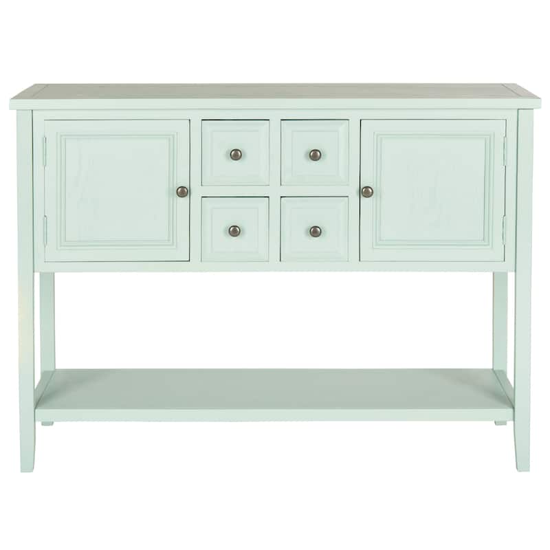 SAFAVIEH Charlotte Celadon Storage Sideboard - 45.7" x 15" x 34"