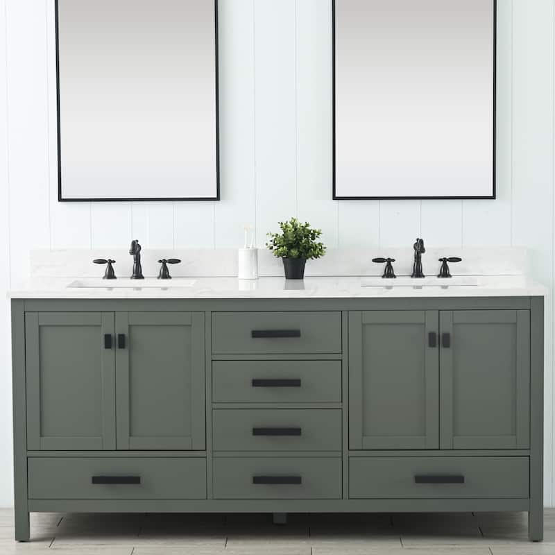 Valentino 72" Double Vanity - Green