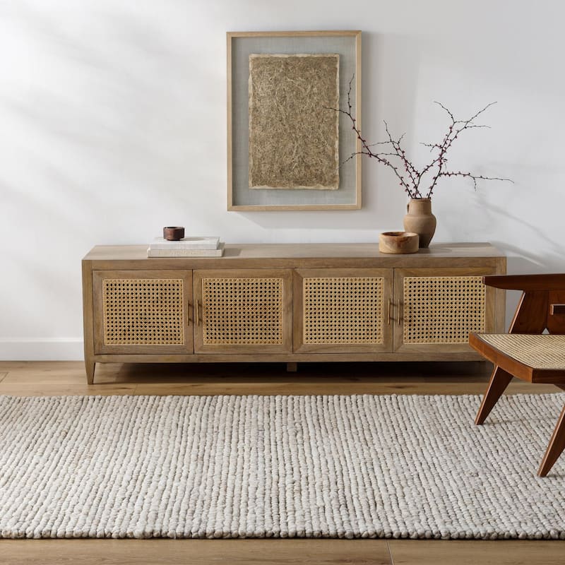 Livabliss Palisade Rustic Solid Area Rug - 5' x 7' 6" - Taupe