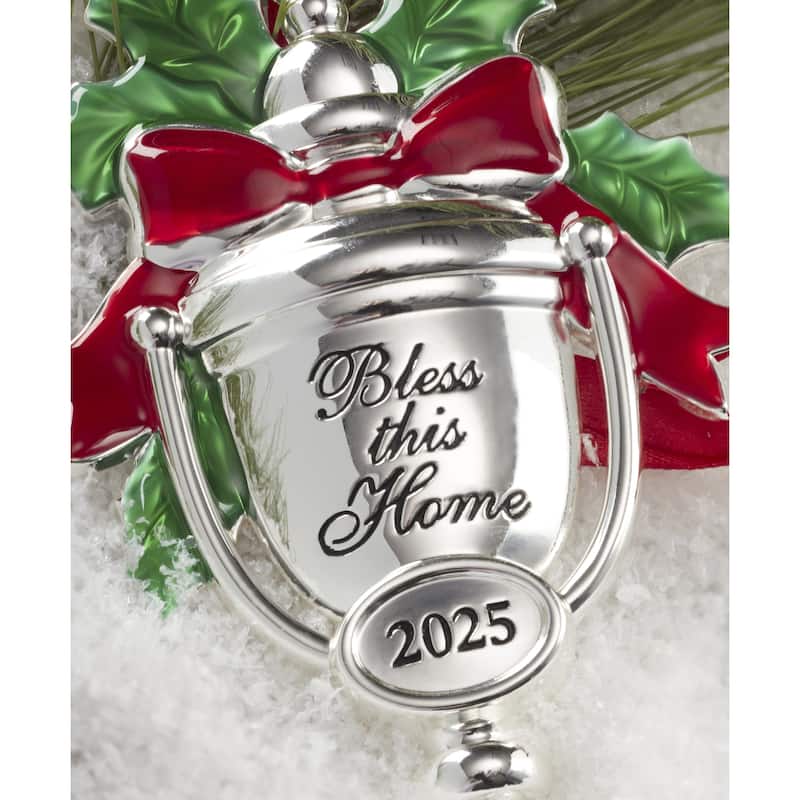 Lenox 2025 Bless This Home Silverplate Ornament