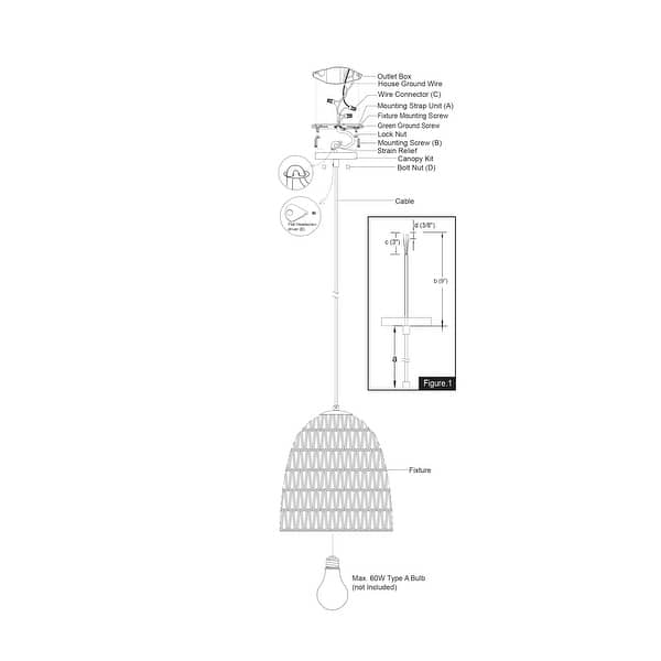 Vaxcel Lighting P0404 Nassau 14" Wide Pendant with Woven Rope Shade