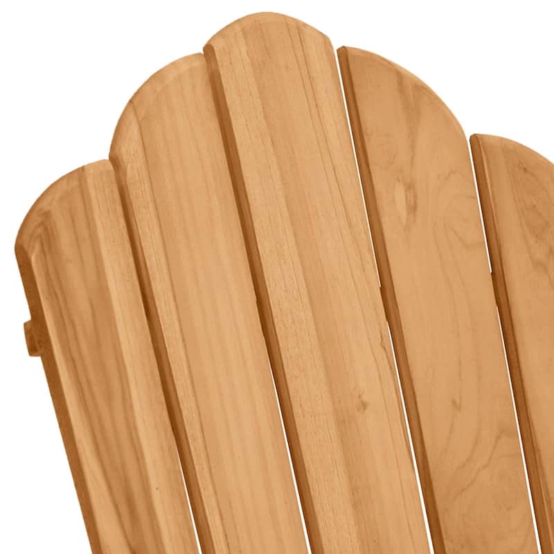 vidaXL Garden Adirondack Rocking Chairs 2 pcs Brown Teak - 30.3 x 30.7 x 37.4