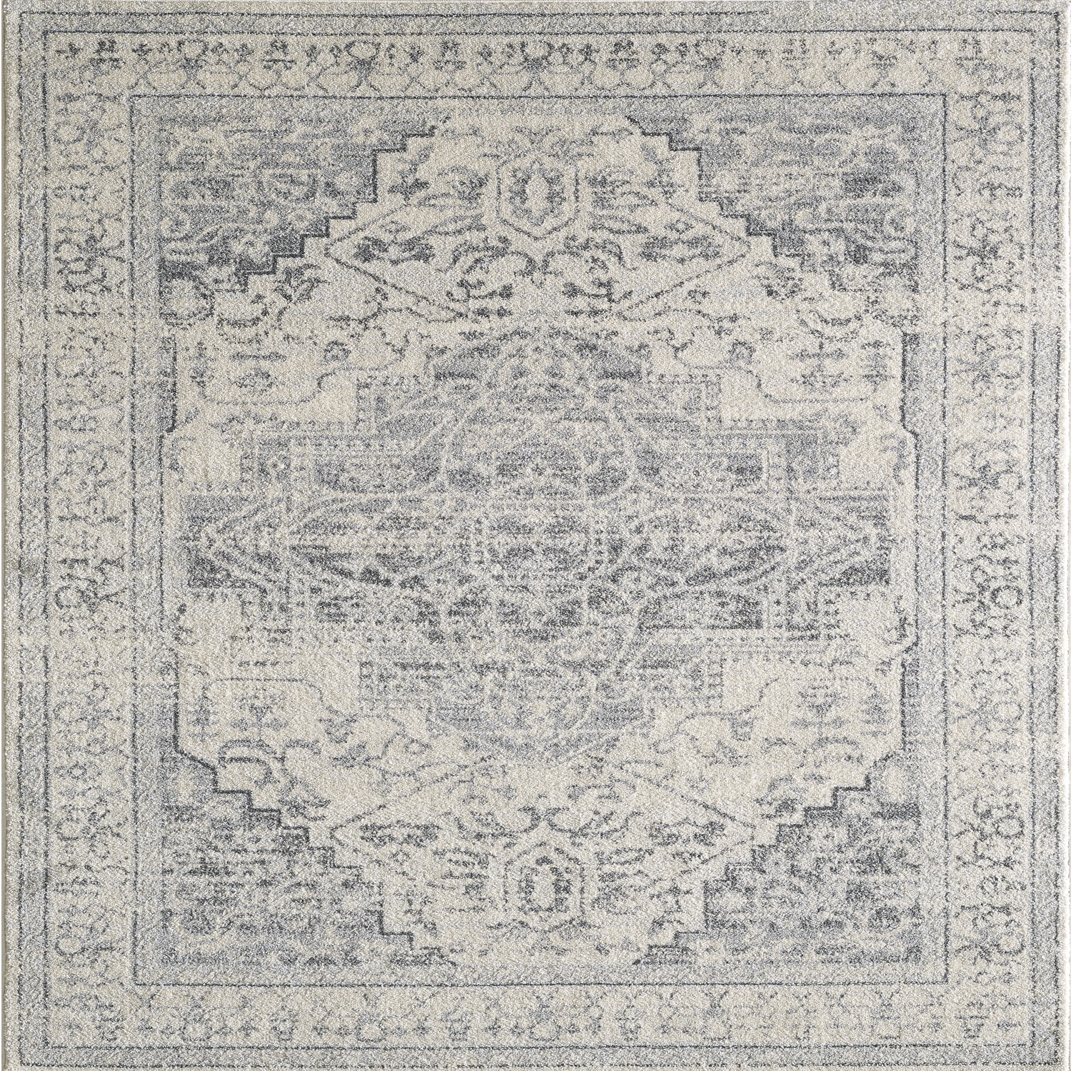 Totti Venus Gray/Dark Gray 10x12 Oriental Rug - 10'X12' Rectangular - 10'X12' Rectangular