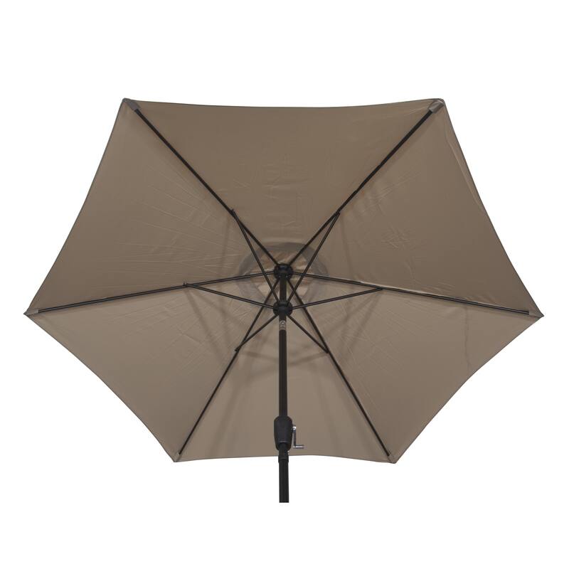9 ft Powder Coated Aluminum Market Outdoor Patio Umbrella