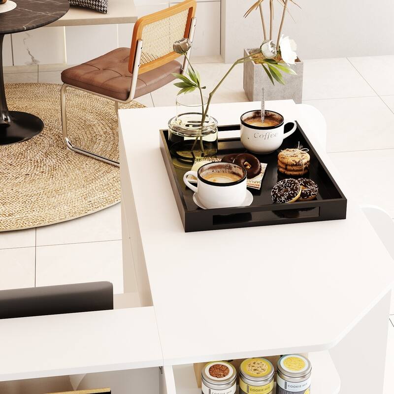 70.9" White Curved Front Desk with Shelving and Storage Reception Desk