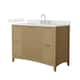 Option Natural Oak / Giotto Quartz Top / Brushed Nickel