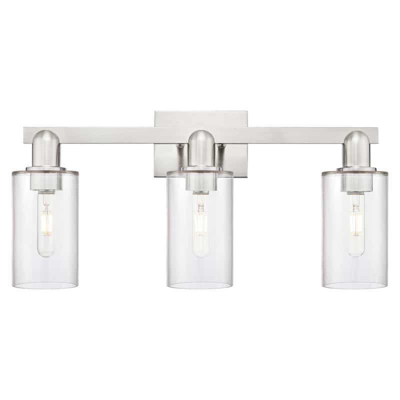 Innovations Lighting 716-3W-11-23 Clymer Vanity Clymer 3 Light 23" - Brushed Satin Nickel / Clear