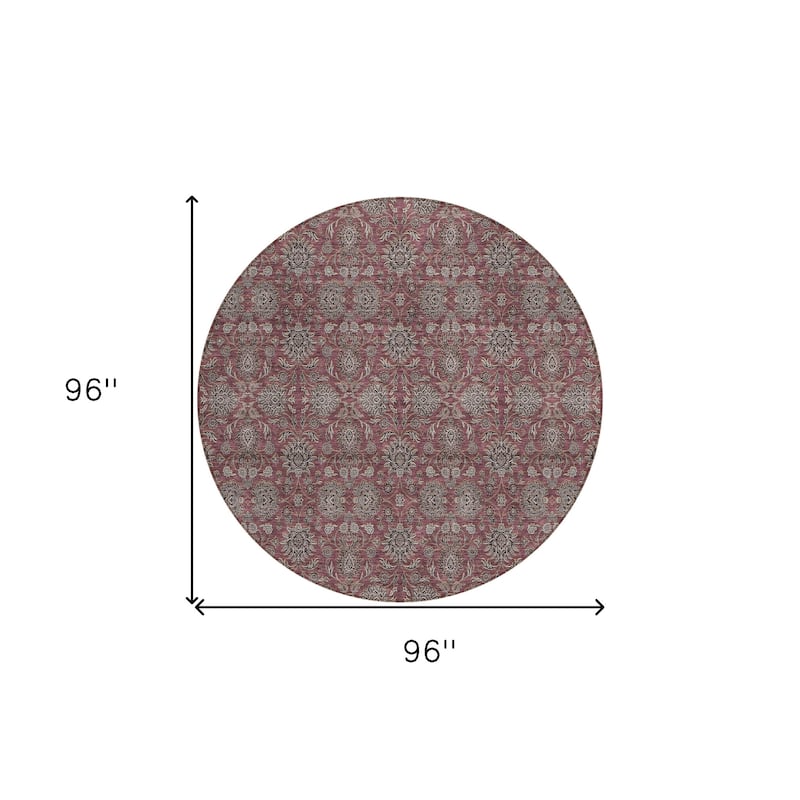 HomeRoots Floral Transitional Rectangle Outdoor Rug