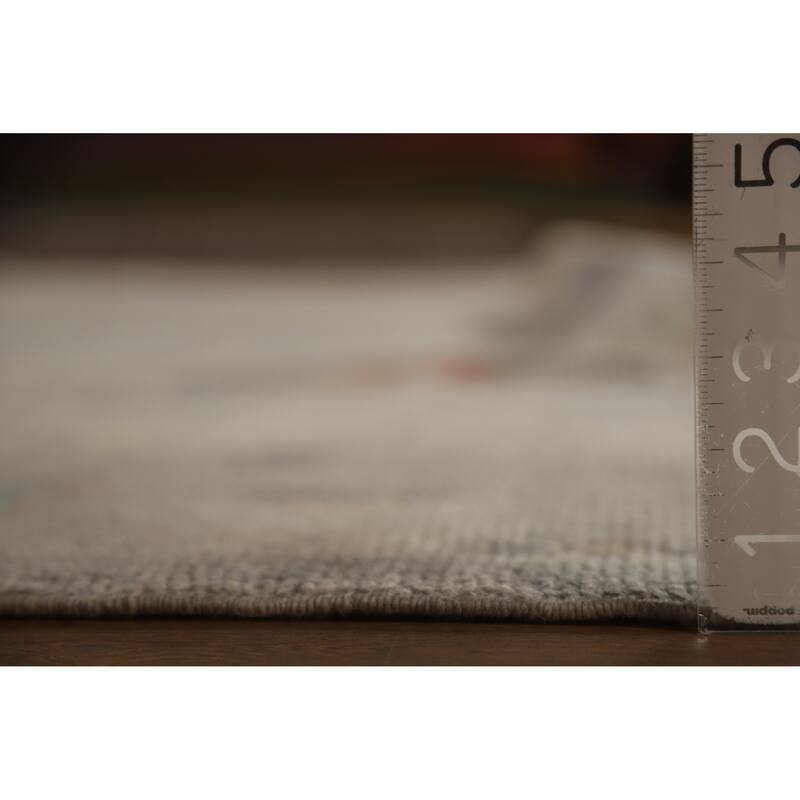 Hand Knotted Oriental 100% Wool Carpet Transitional All-Over Greys & Charcoal Oushak Area Rug - 12' 11'' X 9' 0''