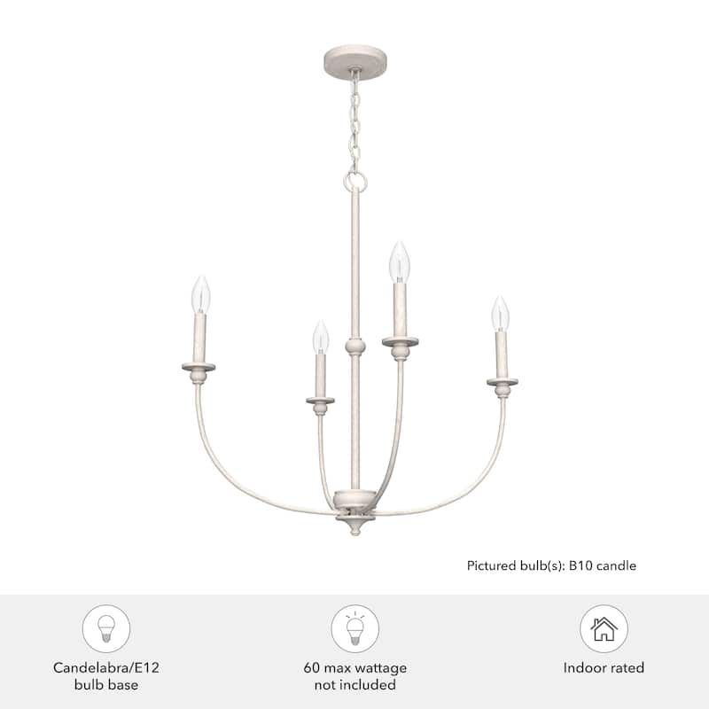 Hunter Southcrest Chandelier - Entry, Dining Table, Kitchen Island - Farmhouse, Transitional, Candle