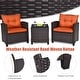 preview thumbnail 69 of 81, Costway 3PCS Patio Rattan Furniture Set Cushioned Conversation Set - See Details