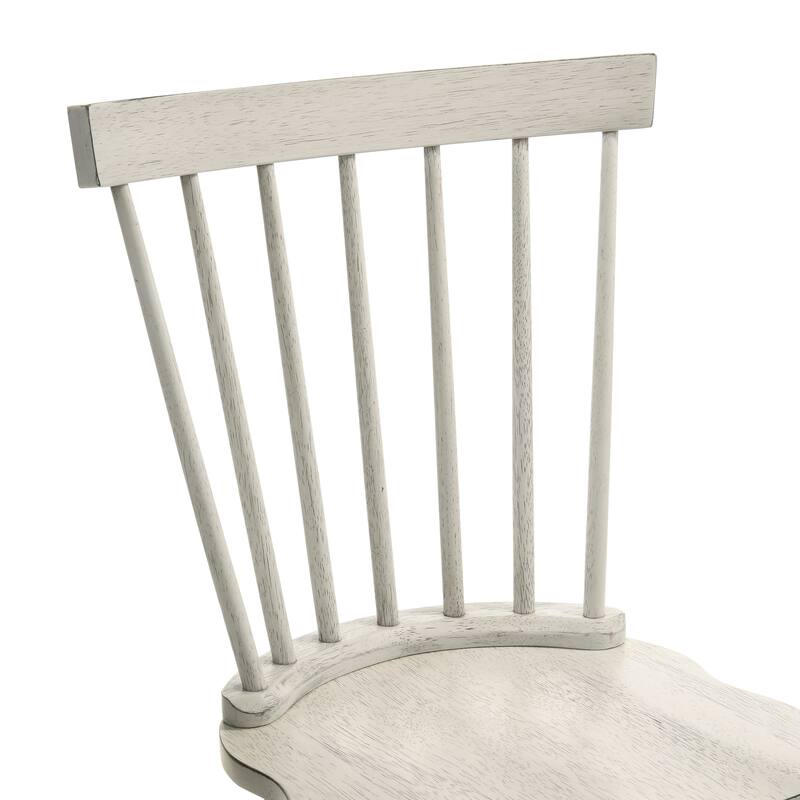 Farmhouse Dining Chair Side Chair Meeting Room Chair Set of 2 White Office Chair Coffee Chair with Wood Legs