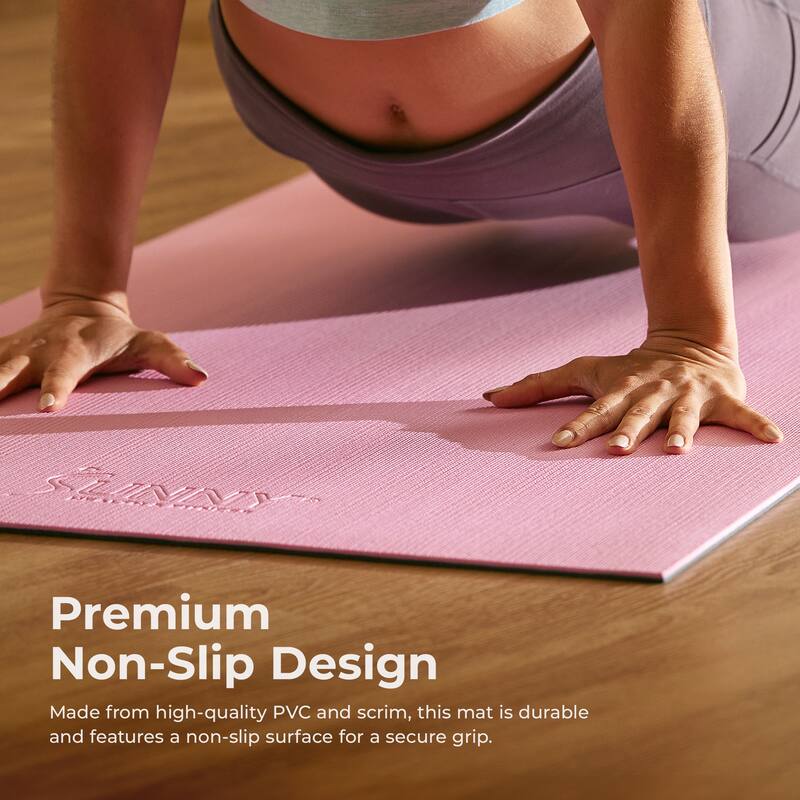 Anti-Slip Dual Color Exercise Yoga Mat EM02 Gray - 71 IN x 24 IN x 0.24