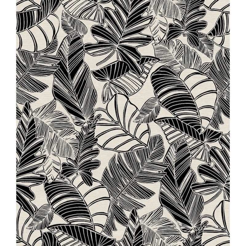 My Style Pindo Wood Cut Palm Peel & Stick Wallpaper