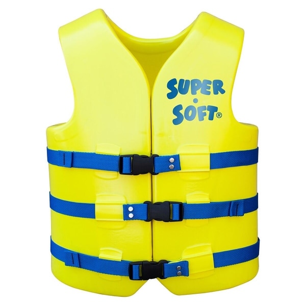 48" Super Soft Adult XXL Yellow USCG Approved Vests - N/A