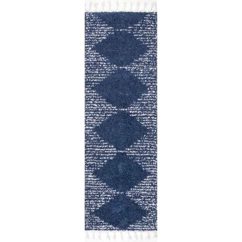 Nuloom Denton Diamond Shag Tassel Area Rug