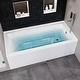 preview thumbnail 1 of 4, Eviva Swiss 54" Glossy White Acrylic Alcove Bathtub (Right Drain)