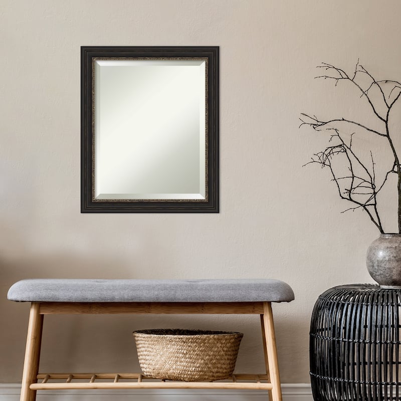 Beveled Wall Mirror - Accent Bronze Narrow Frame - Accent Bronze Narrow