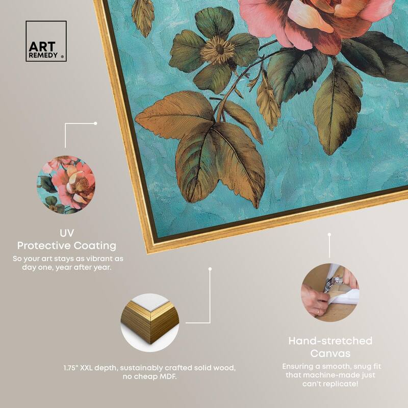 Floral Azure Ascent I Canvas by Art Remedy