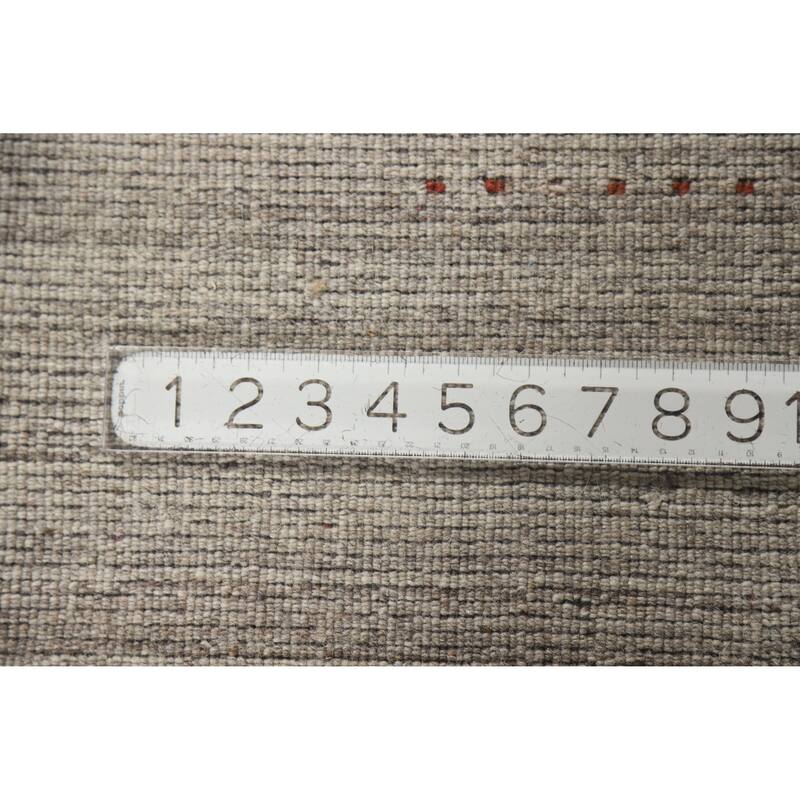Hand Knotted Oriental 100% Wool Carpet Tribal Animal Pictorial Greys & Charcoal Gabbeh Area Rug - 9' 10'' X 8' 0''