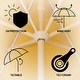 preview thumbnail 22 of 157, 9ft Tassel Patio Umbrella Auto-Tilt, Crank , by JONATHAN Y