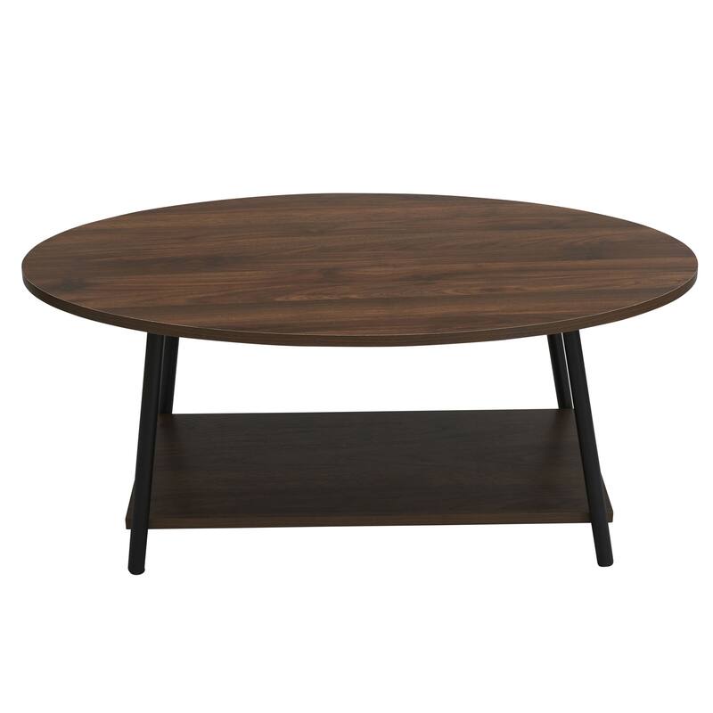 Household Essentials Coffee Table with Storage Shelf