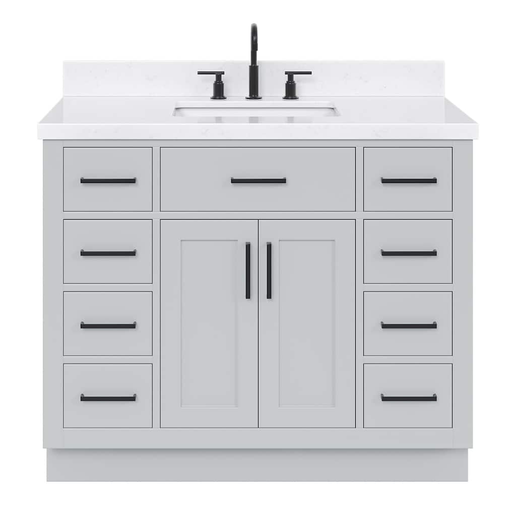 Ariel T042SCQRVO Hepburn 43" Free Standing Single Basin Vanity Set