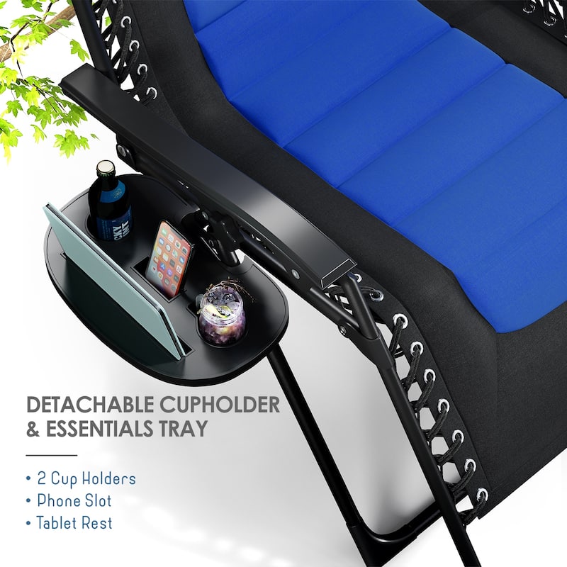 Nestl Outdoor Padded Zero Gravity Chair
