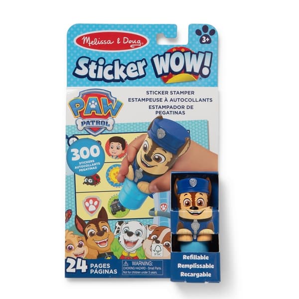 slide 2 of 7, Melissa & Doug Sticker WOW Activity Pad & Sticker Stamper - Chase - Multi Multi - Kids