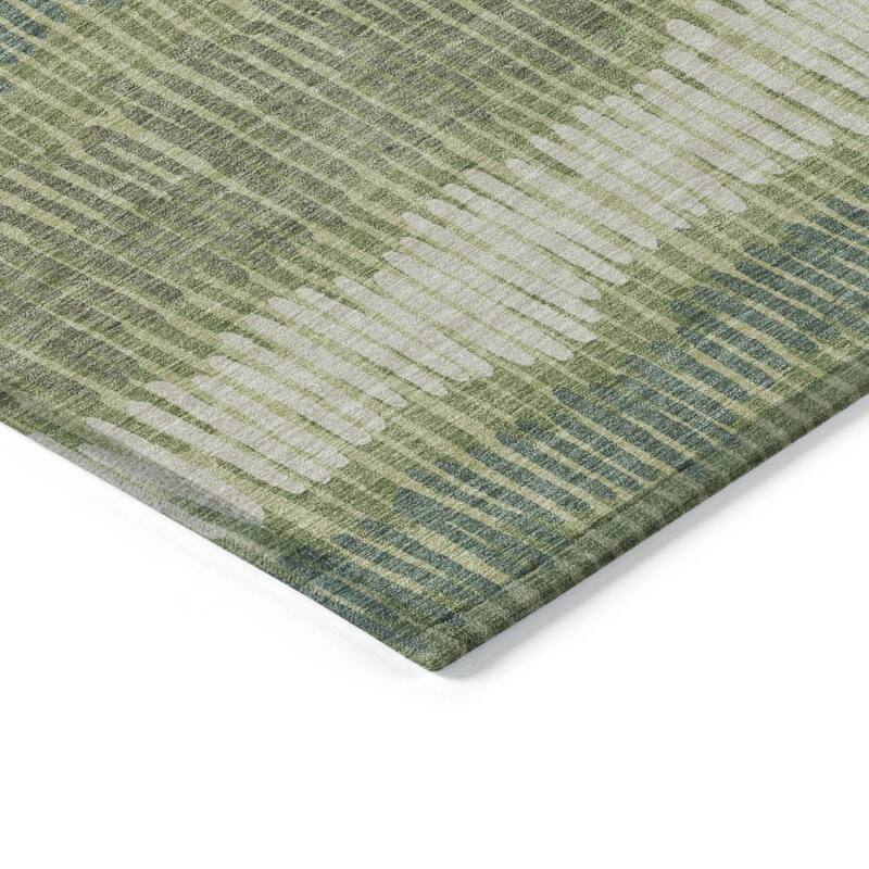 HomeRoots Striped Transitional Rectangle Outdoor Rug