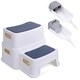 preview thumbnail 1 of 5, Wider Dual Height 2 Step Stool for Kids and Toddlers Blue