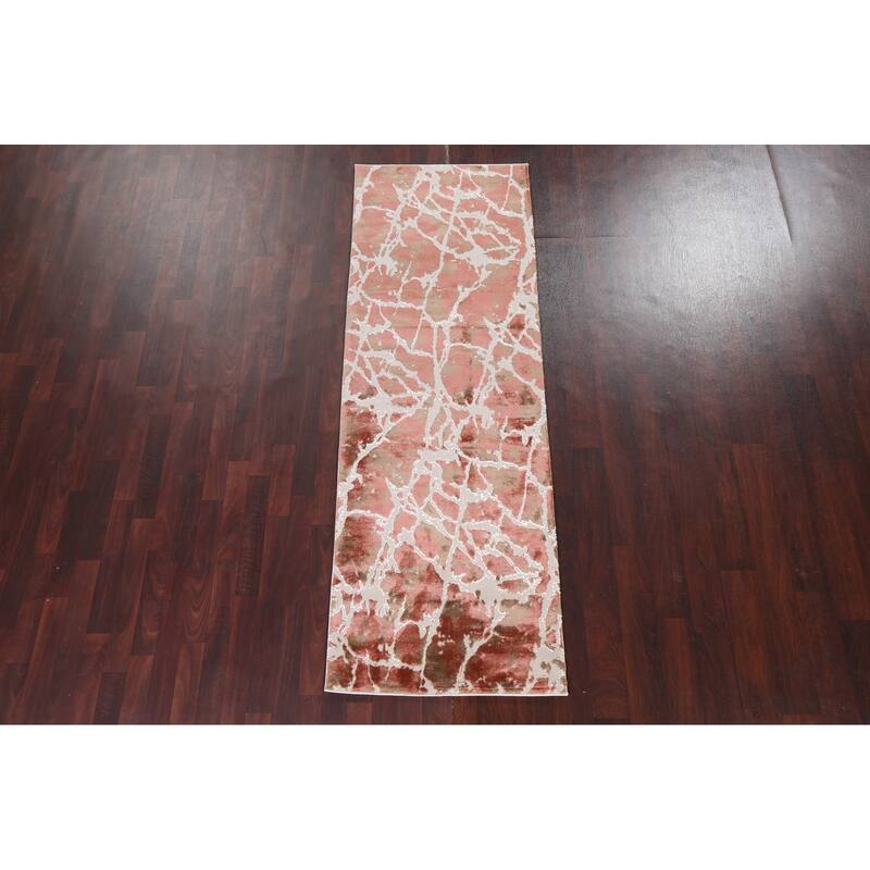 Abstract Transitional Turkish Oriental Rug Contemporary Carpet
