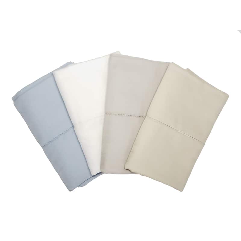 500 Thread Count Egyptian Cotton Hemstitch Sheet and Pillowcases