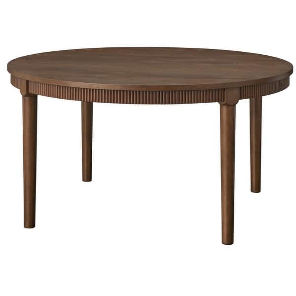 slide 2 of 7, Lifestorey Astoria 59" Fluted Dining Table Walnut