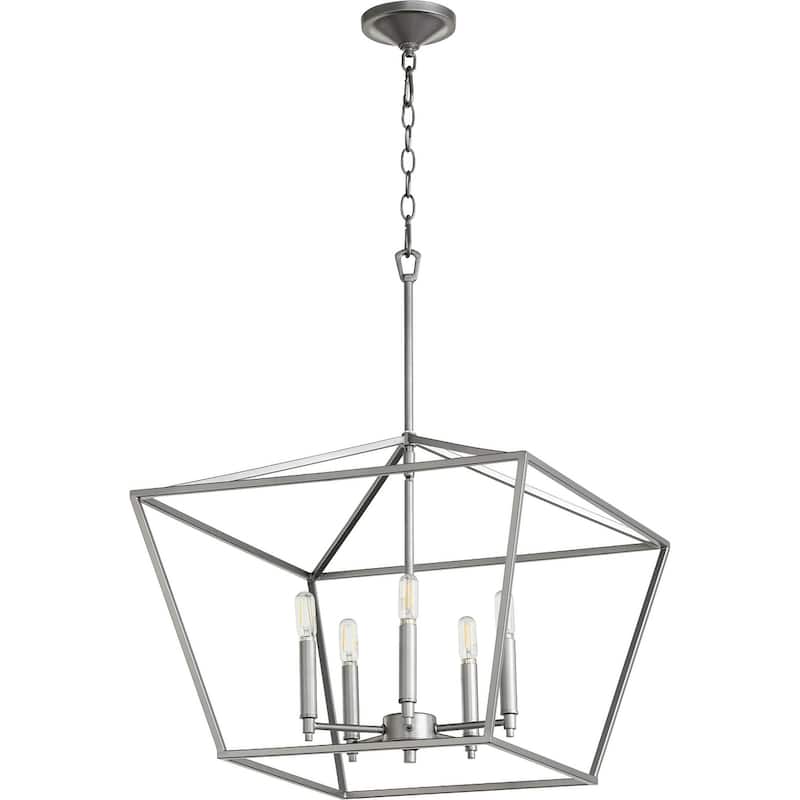 Quorum International Gabriel 5 Light 21" Wide Pendant - Classic Nickel