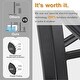 preview thumbnail 4 of 10, 5-piece Gas Fire Pit Table Set, 50000 BTU Auto-Ignition Propane Gas Fire Pit Table with 4 Patio Swivel Chairs