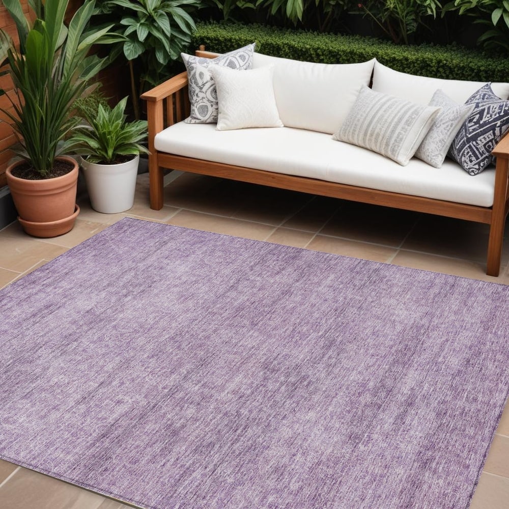 HomeRoots Abstract Transitional Rectangle Outdoor Rug