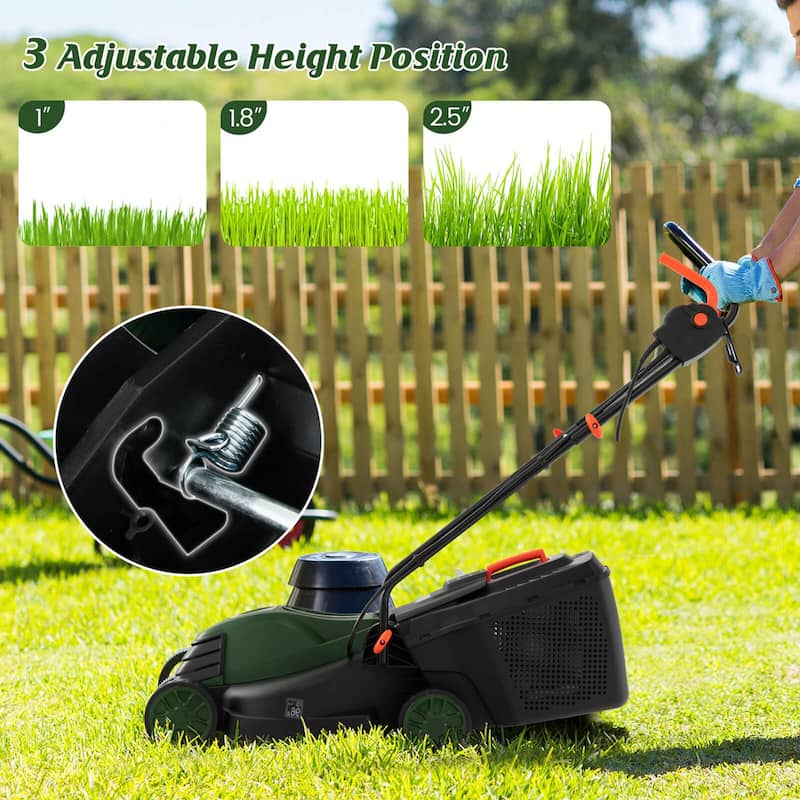 Costway Electric Corded Lawn Mower 12-AMP 14-Inch Walk-Behind - See Details
