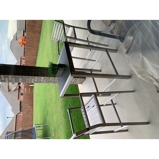 Cape Coral Outdoor Aluminum Bar Table with Glass Top (Table Only) by Christopher Knight Home