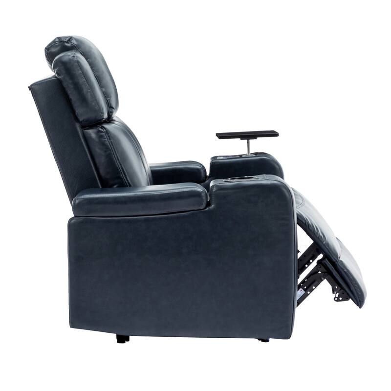 Power Recliner Individual Seat Home Theater Recliner with Cooling Cup Holder, Bluetooth Speaker, LED Lights, USB Ports