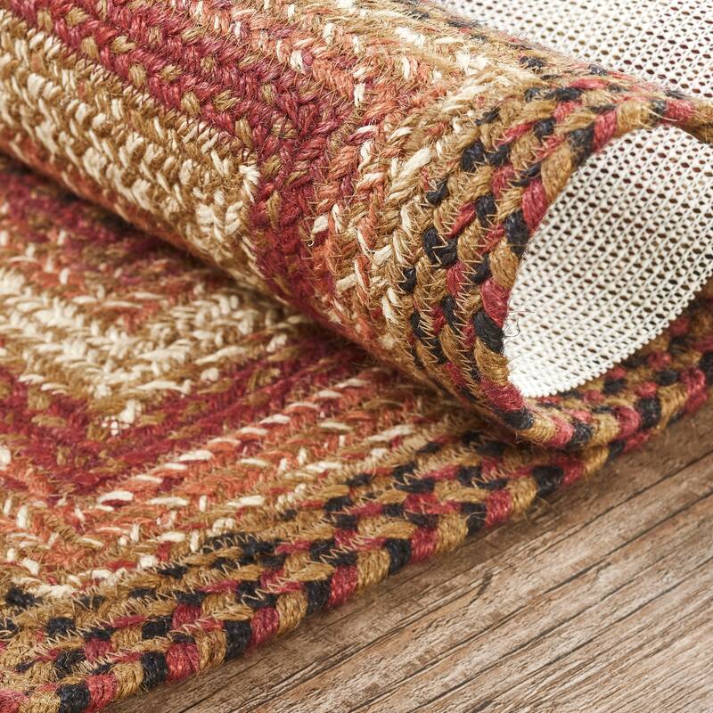 Ginger Spice Jute Rug Rect w/ Pad 20x30 - 20" x 30" Rectangle